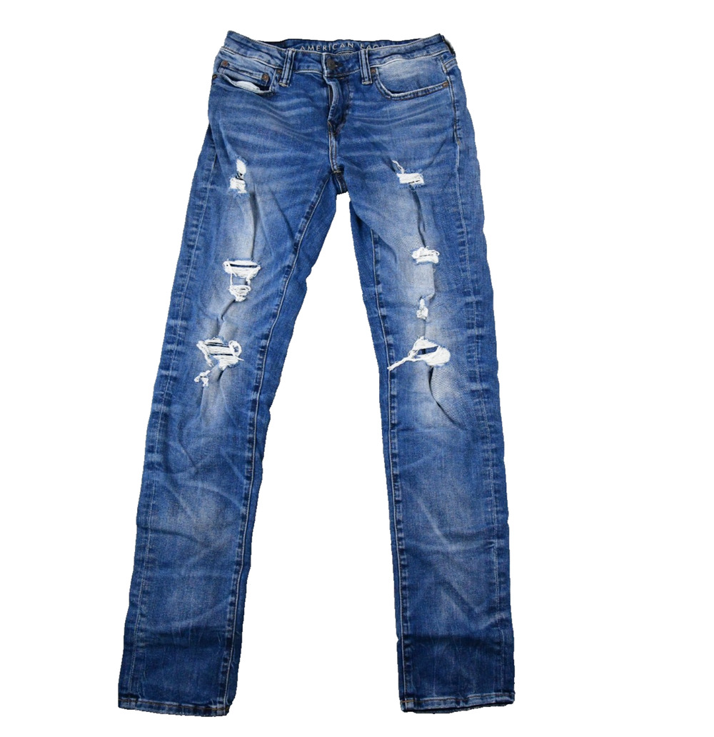 American Eagle Jeans Mens 30X34 (28x32) Skinny Distressed